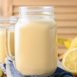 A shake with lemon and vanilla